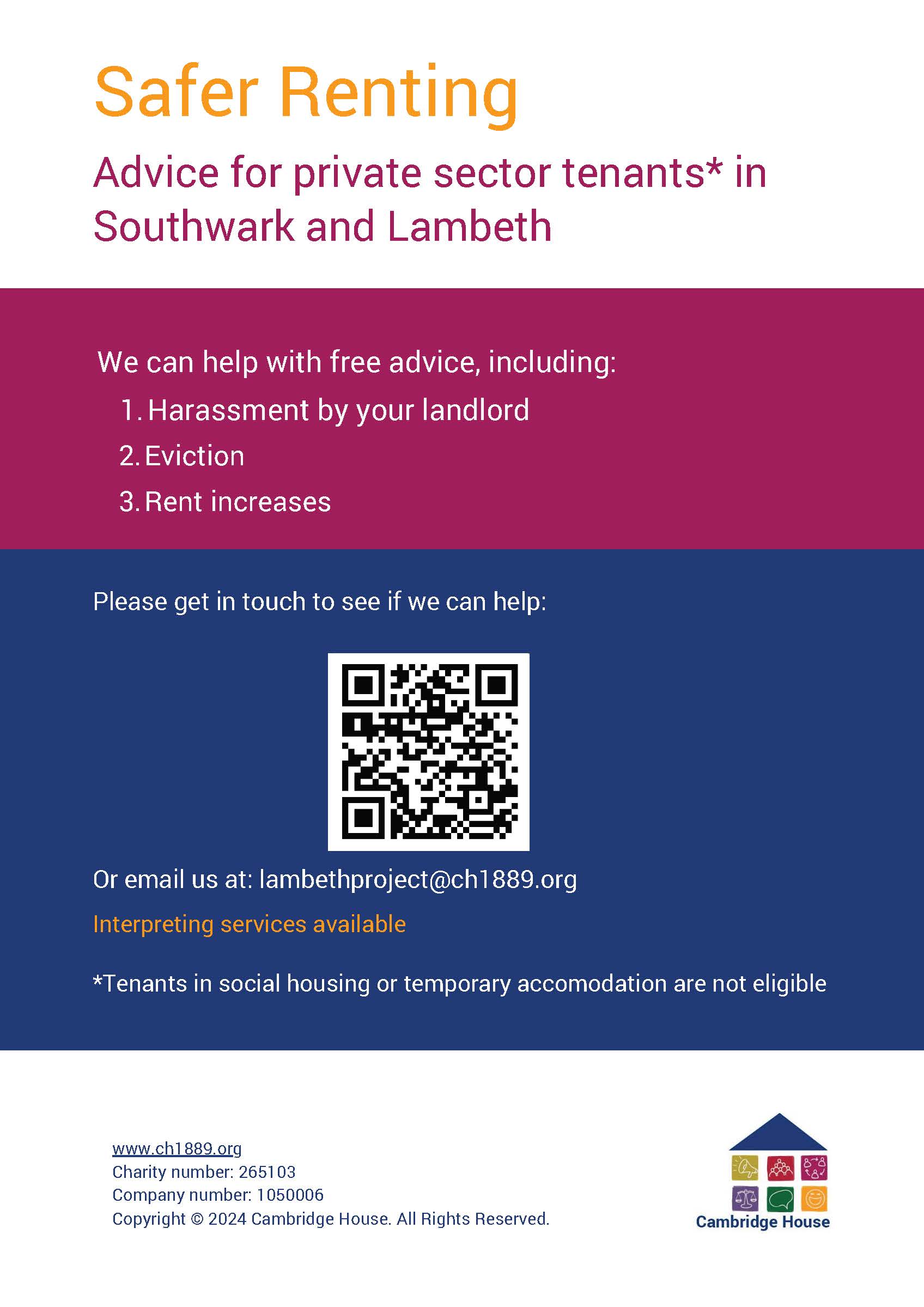 Safer Renting Advice for Tenants