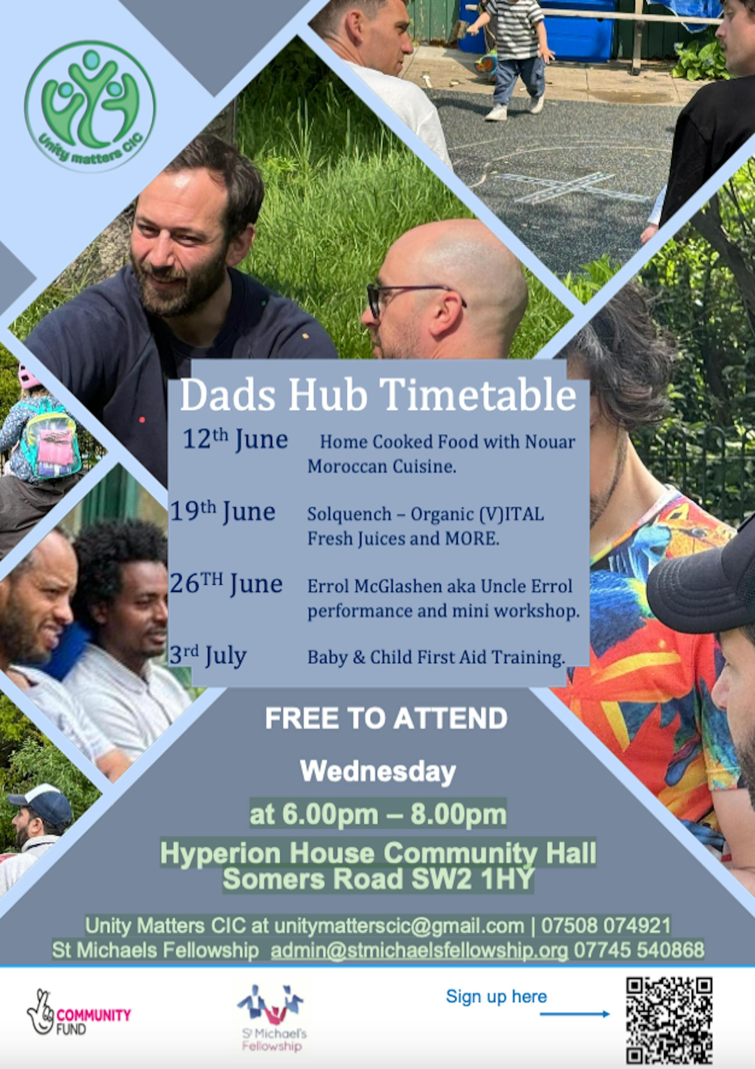 Dads Hub Latest Timetable
