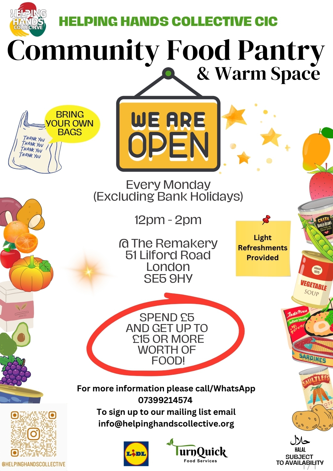 New food pantry from Helping Hands Collective