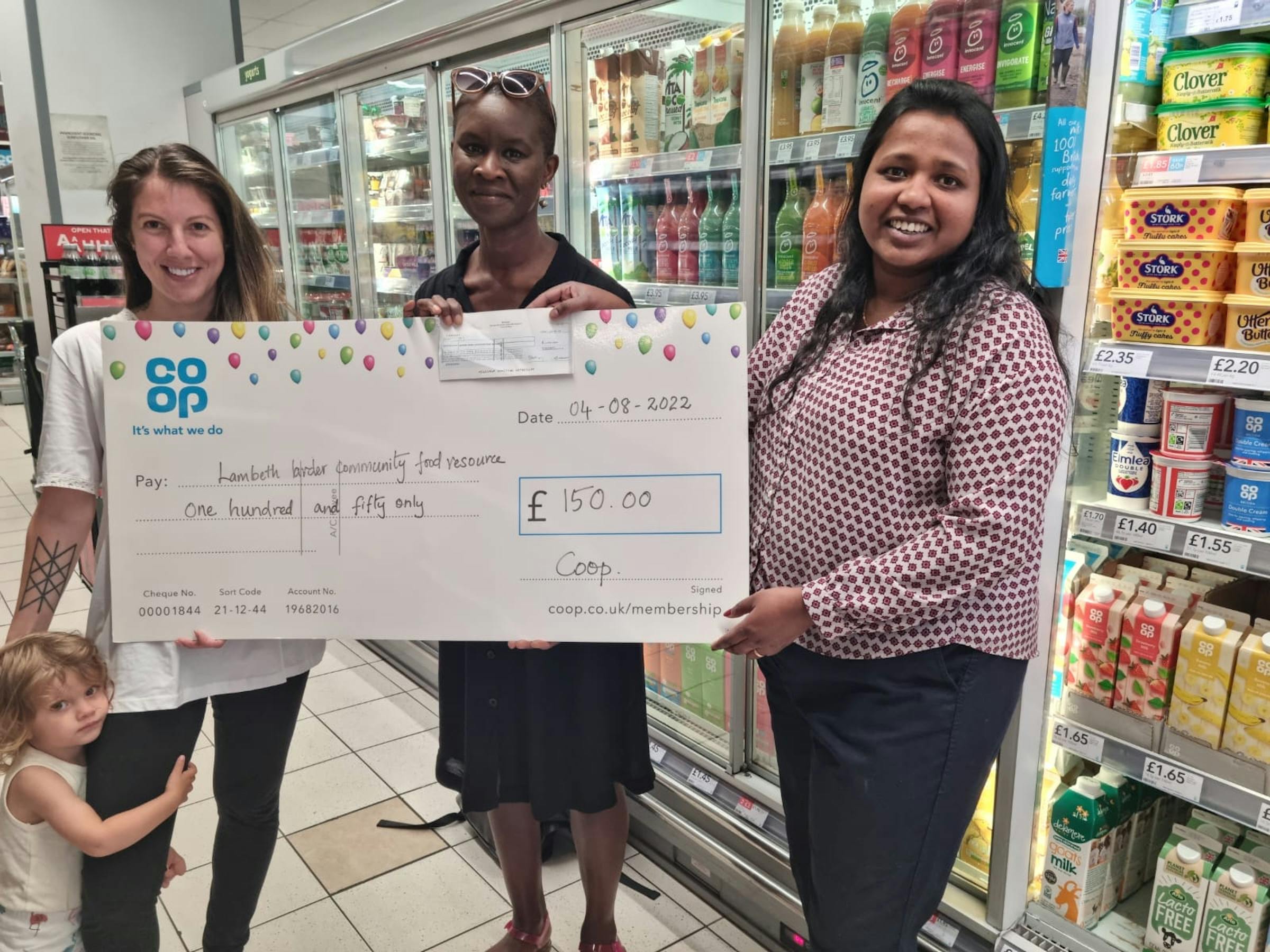 Donation from Co-op Store West Norwood