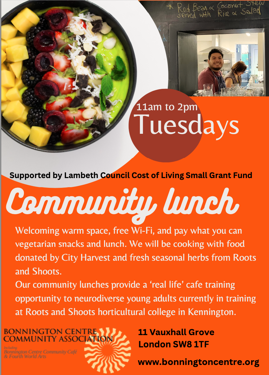 Community Lunch at the Bonnington Cafe