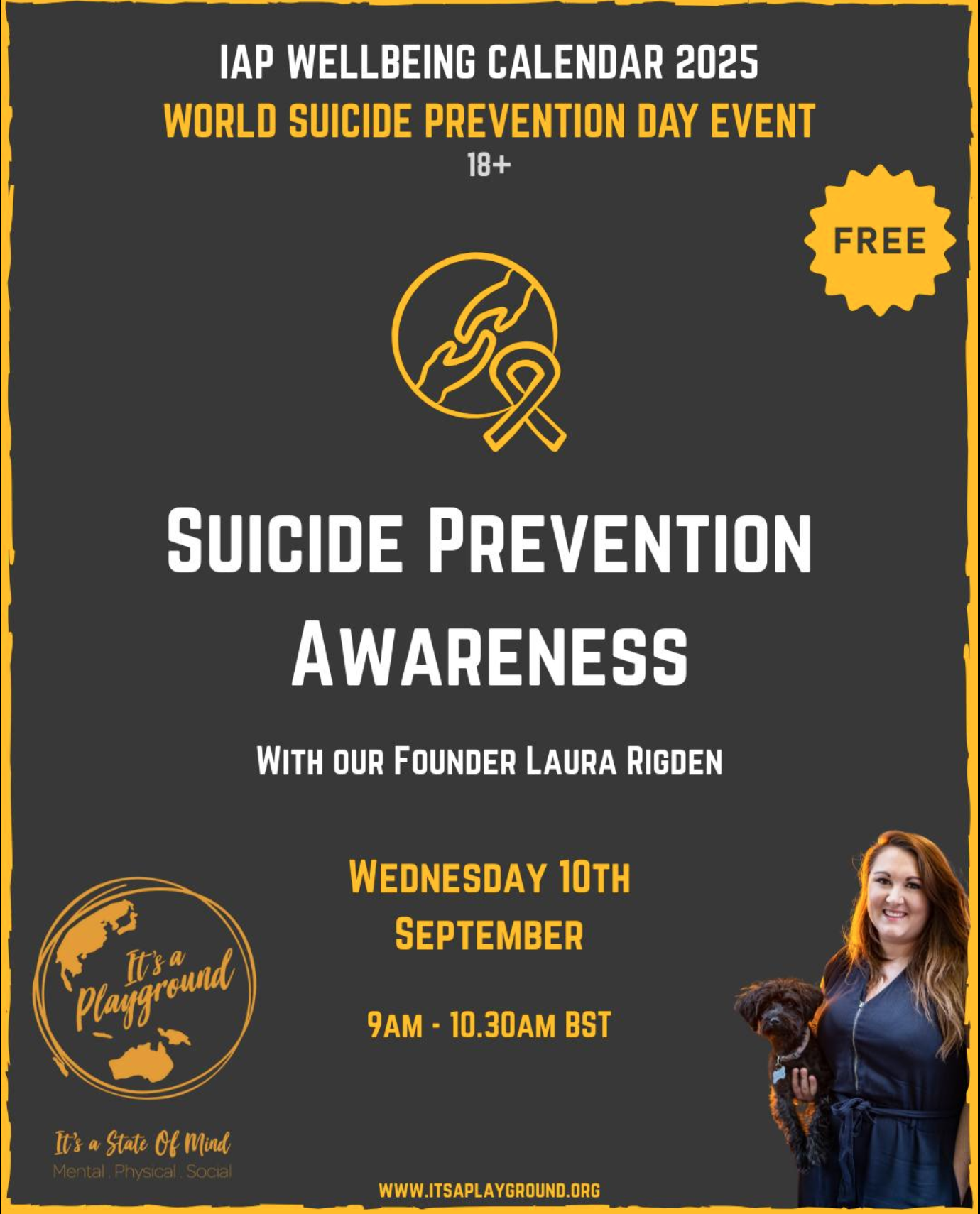 World Suicide Prevention Day Online Workshop  