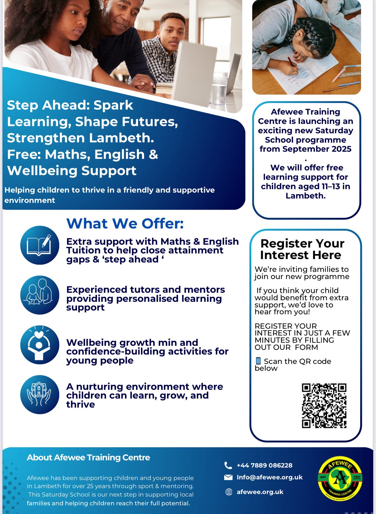 Free Saturday School Programme