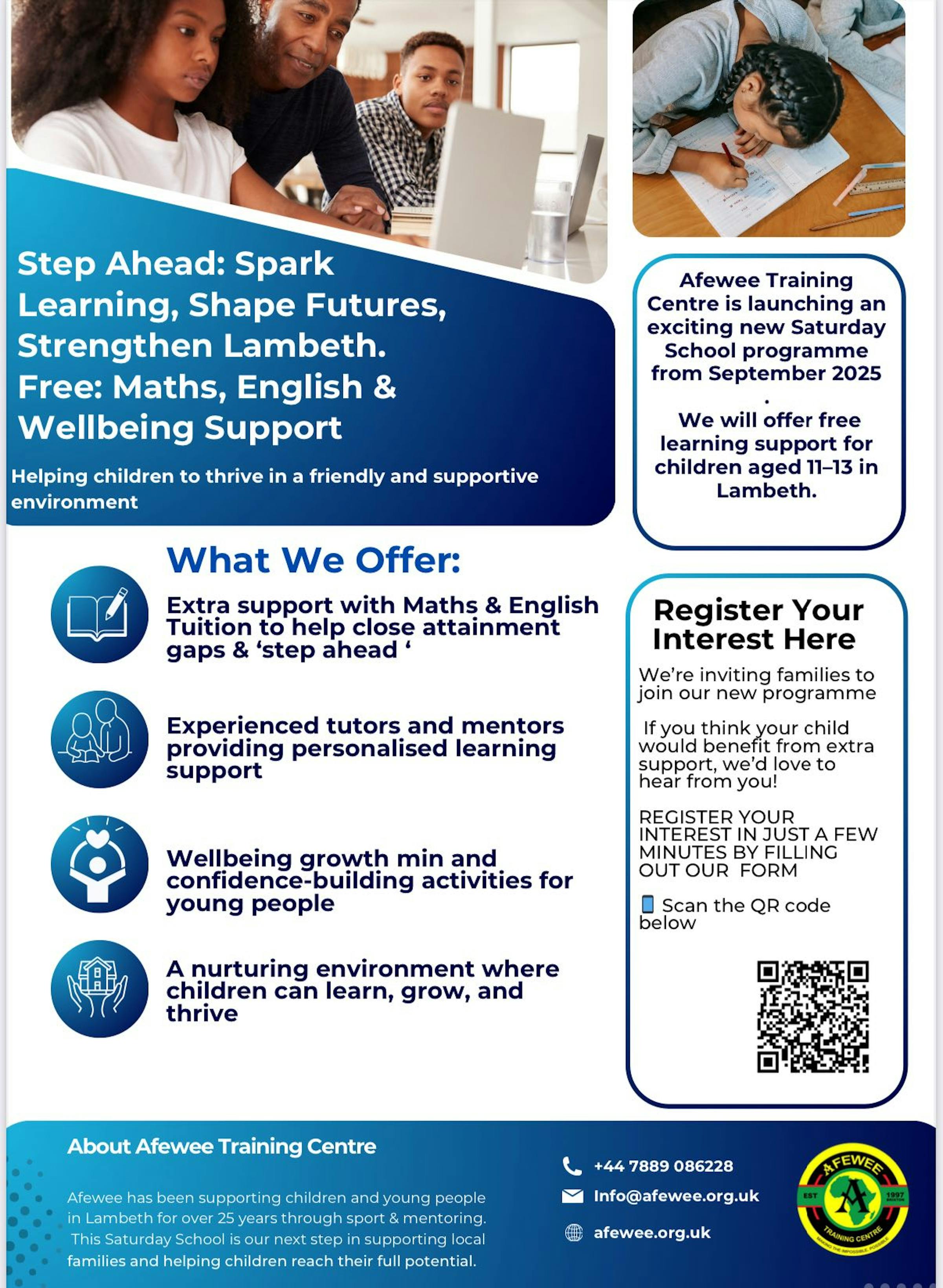 Free Saturday School Programme