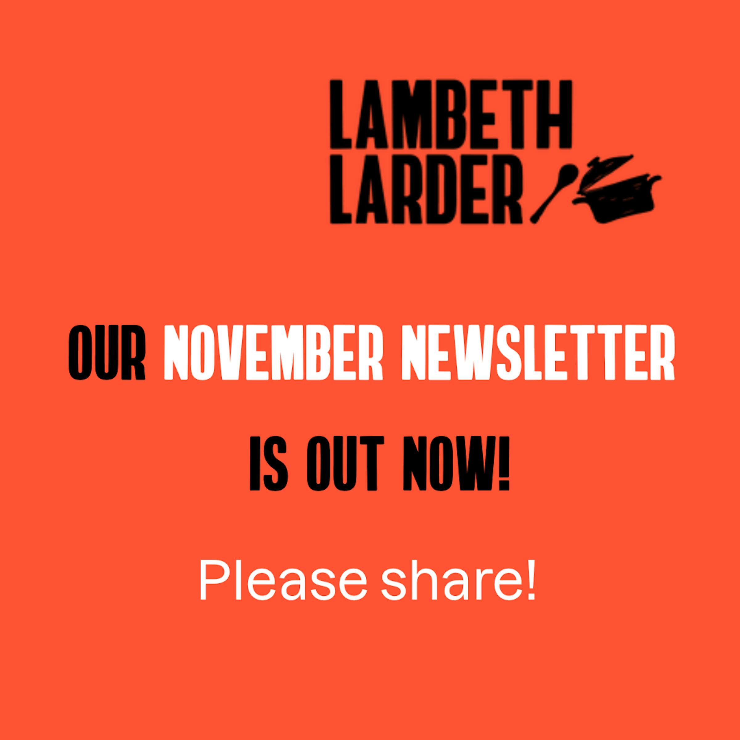 Our November Newsletter is here!