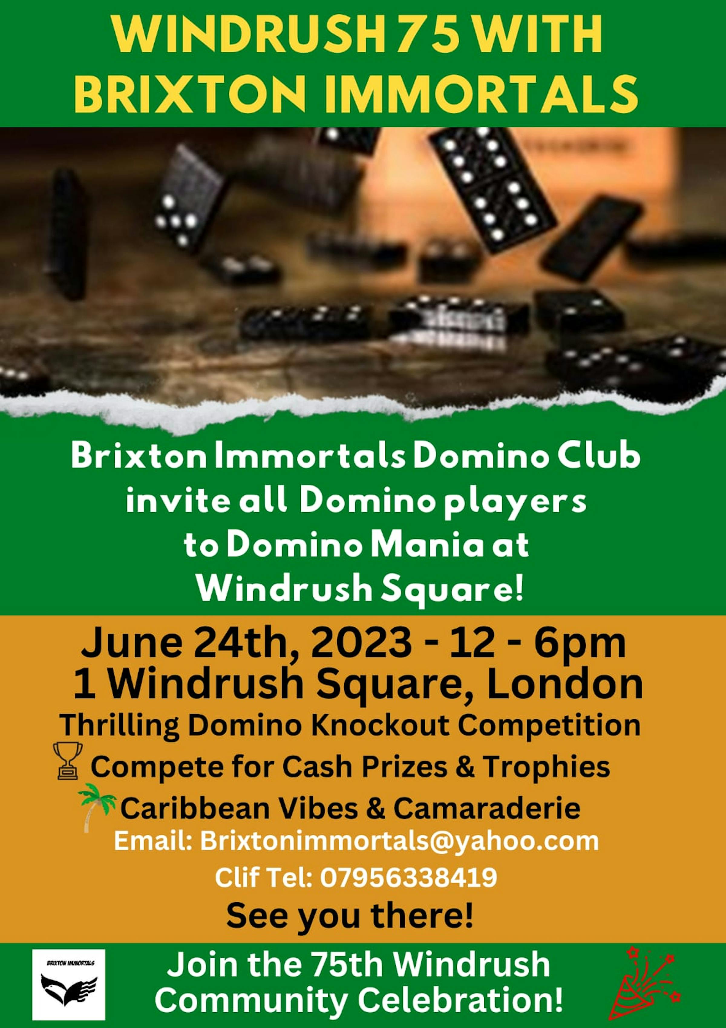 Celebrate Windrush 75 with Brixton Immortals!