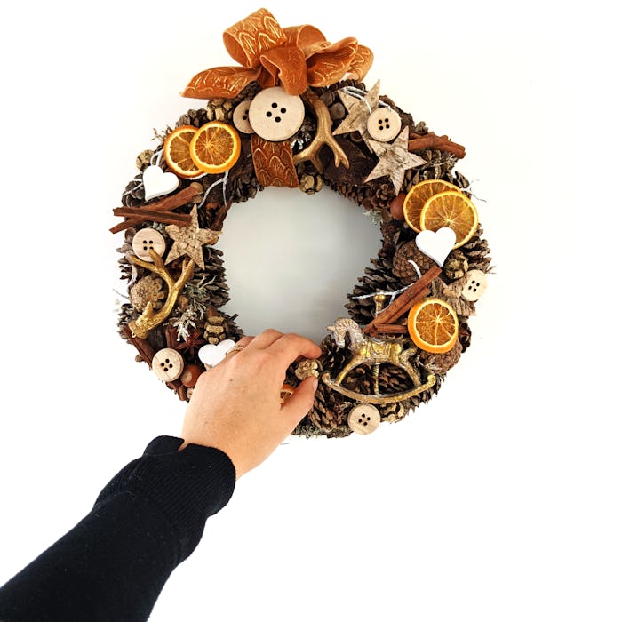 Couronne de Noël "L’orangée"