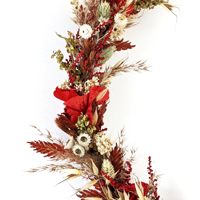 Couronne de fleurs séchées "Sauvage"