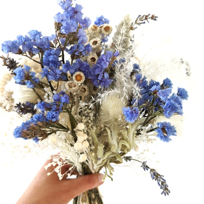 Bouquet de fleurs séchées “Blue moon”