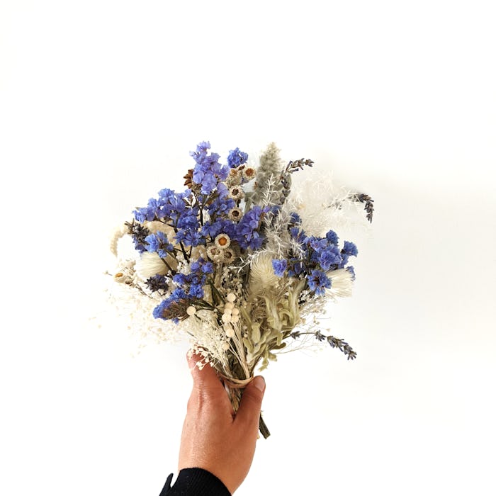 Bouquet de fleurs séchées “Blue moon”