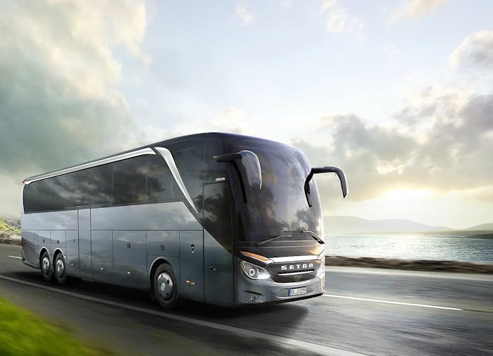 MErcedes-Benz Setra á ferðinni