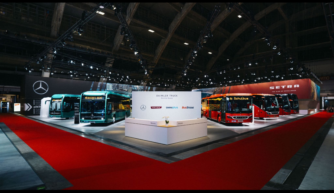 Daimler Benz sýningarbásinn á Busworld 2025