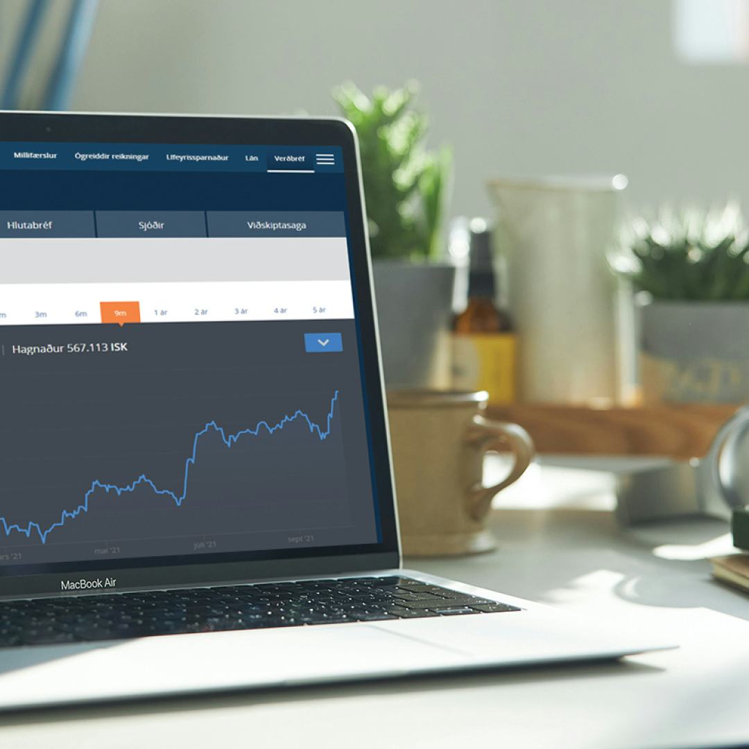 Verðbréfasíða í netbanka