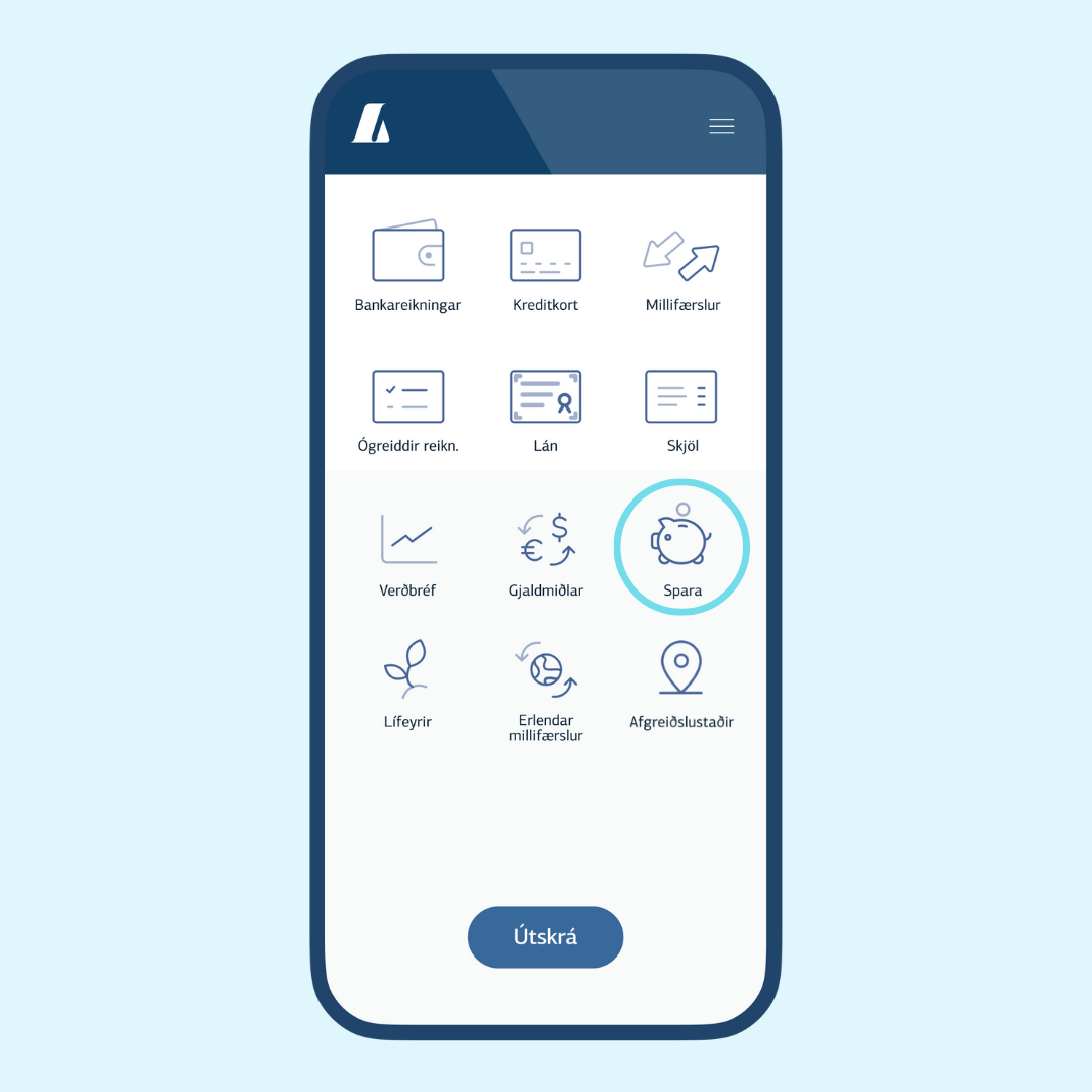 Landsbankaappið í síma