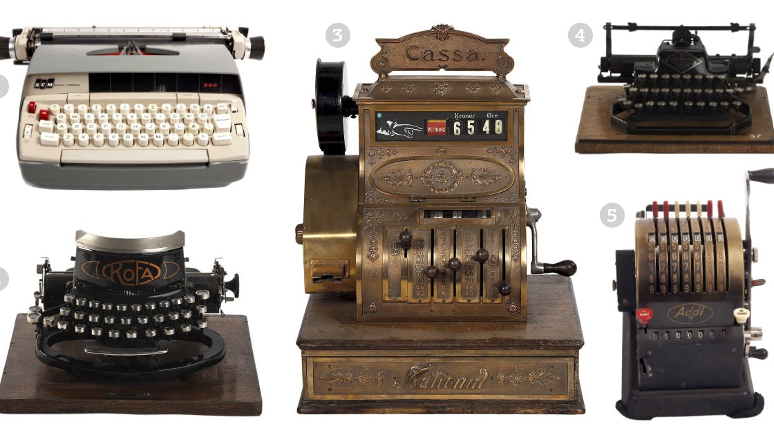 Vélar úr vélasafni Landsbankans