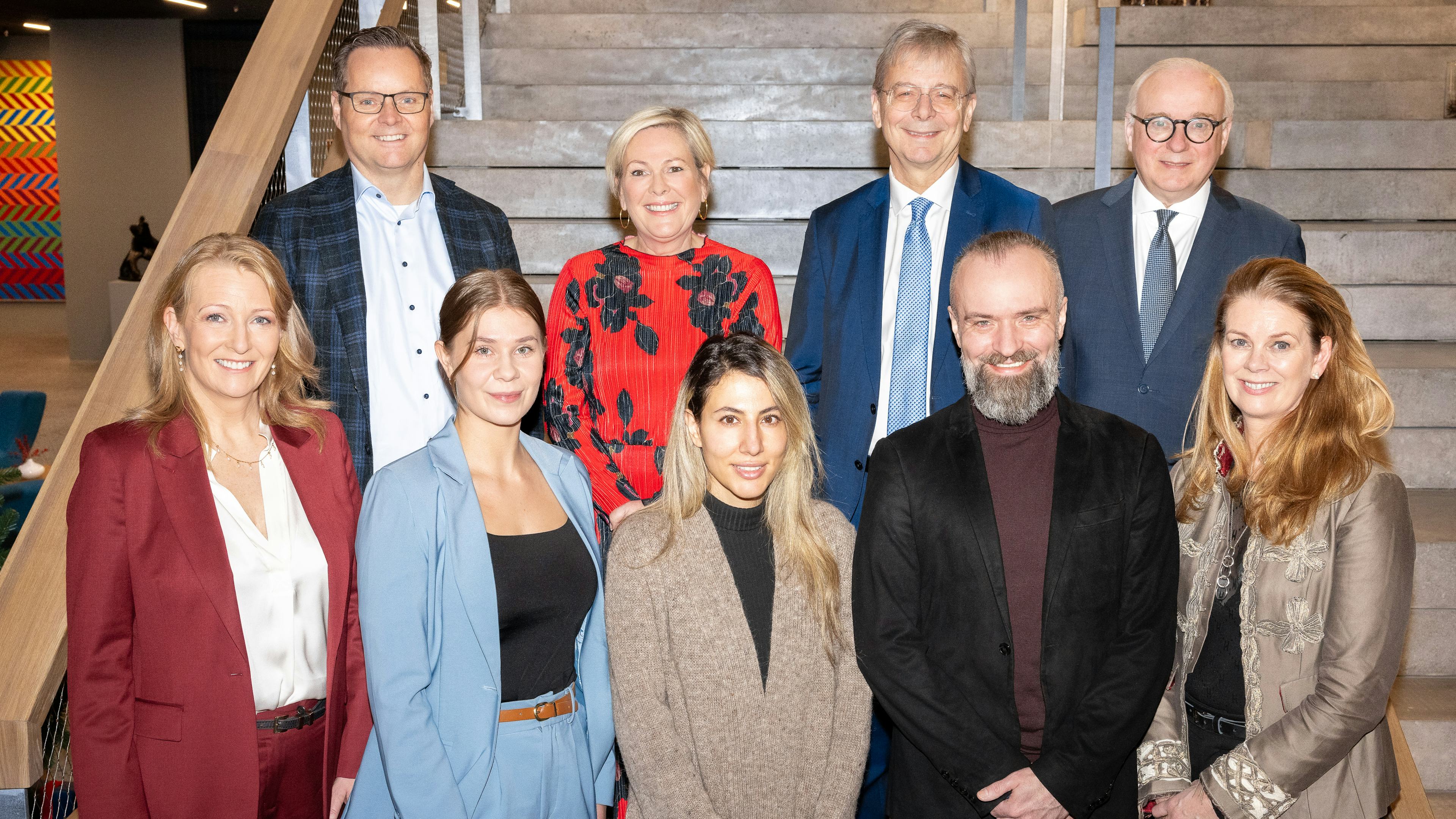 Vilhelm Már Þorsteinsson, Halla Tómasdóttir forseti Íslands, Jón Atli Benediktsson, Jón Þ. Sigurgeirsson, Lilja B. Einarsdóttir, Sóllilja Bjarnadóttir, Aysan Safavi, Adam Janusz Switala og Vigdís Sif Hrafnkelsdóttir.