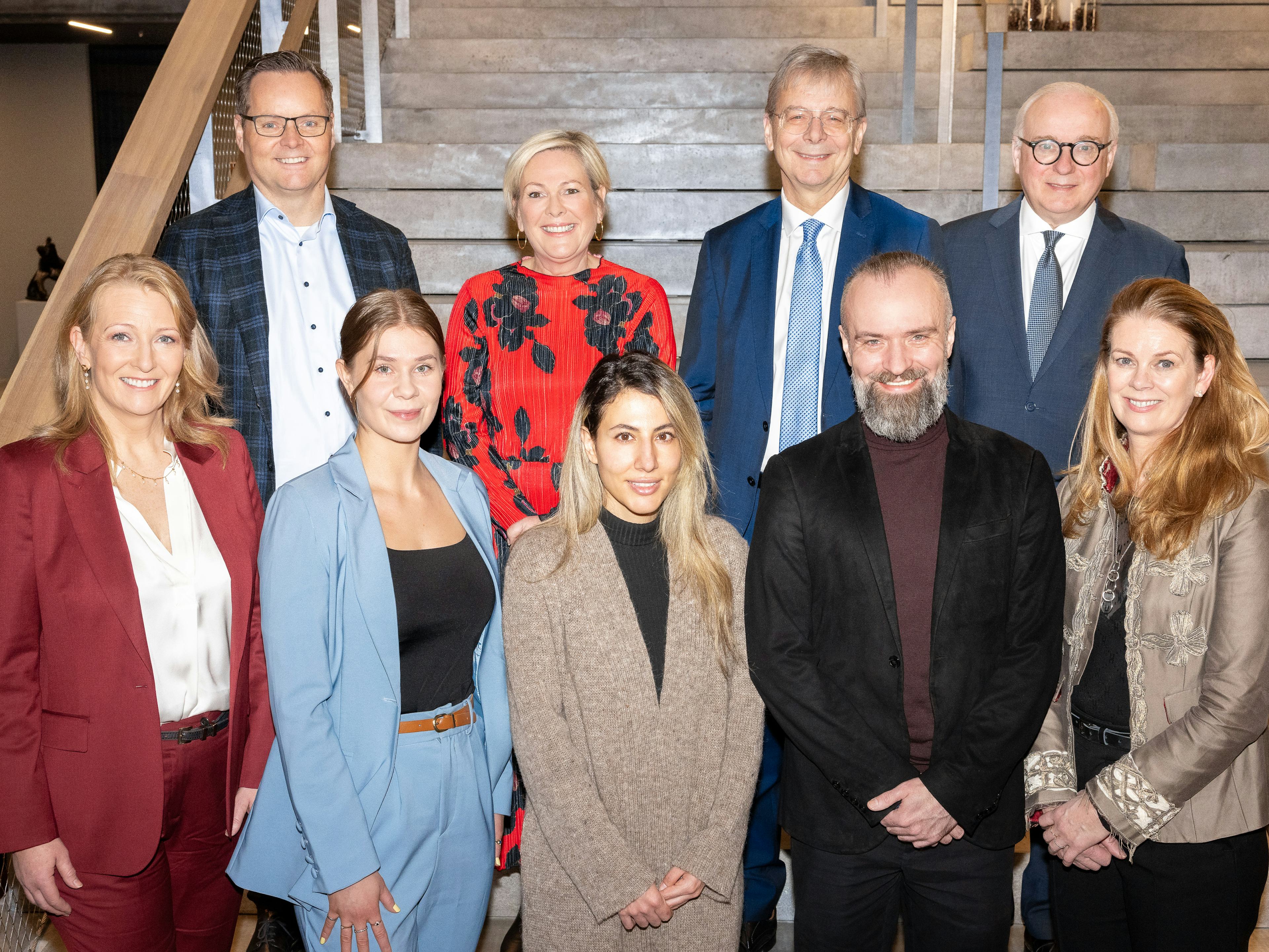 Vilhelm Már Þorsteinsson, Halla Tómasdóttir forseti Íslands, Jón Atli Benediktsson, Jón Þ. Sigurgeirsson, Lilja B. Einarsdóttir, Sóllilja Bjarnadóttir, Aysan Safavi, Adam Janusz Switala og Vigdís Sif Hrafnkelsdóttir.