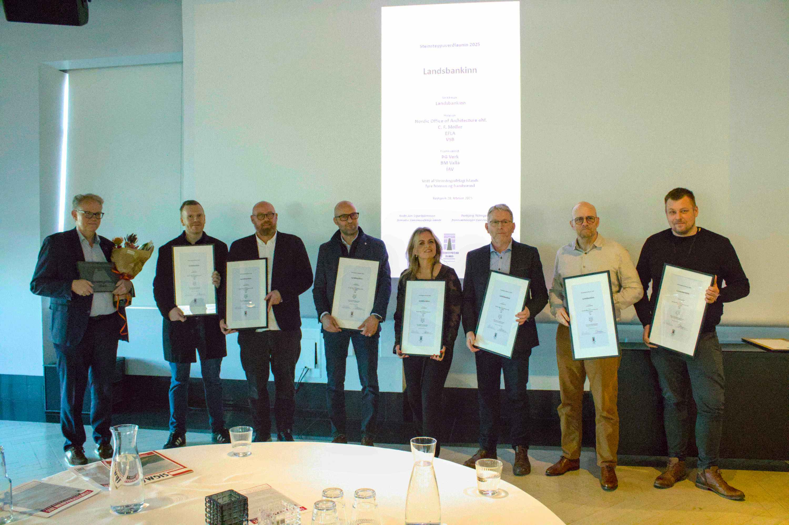 Steinsteypuverðlaunin 2025 hópmynd