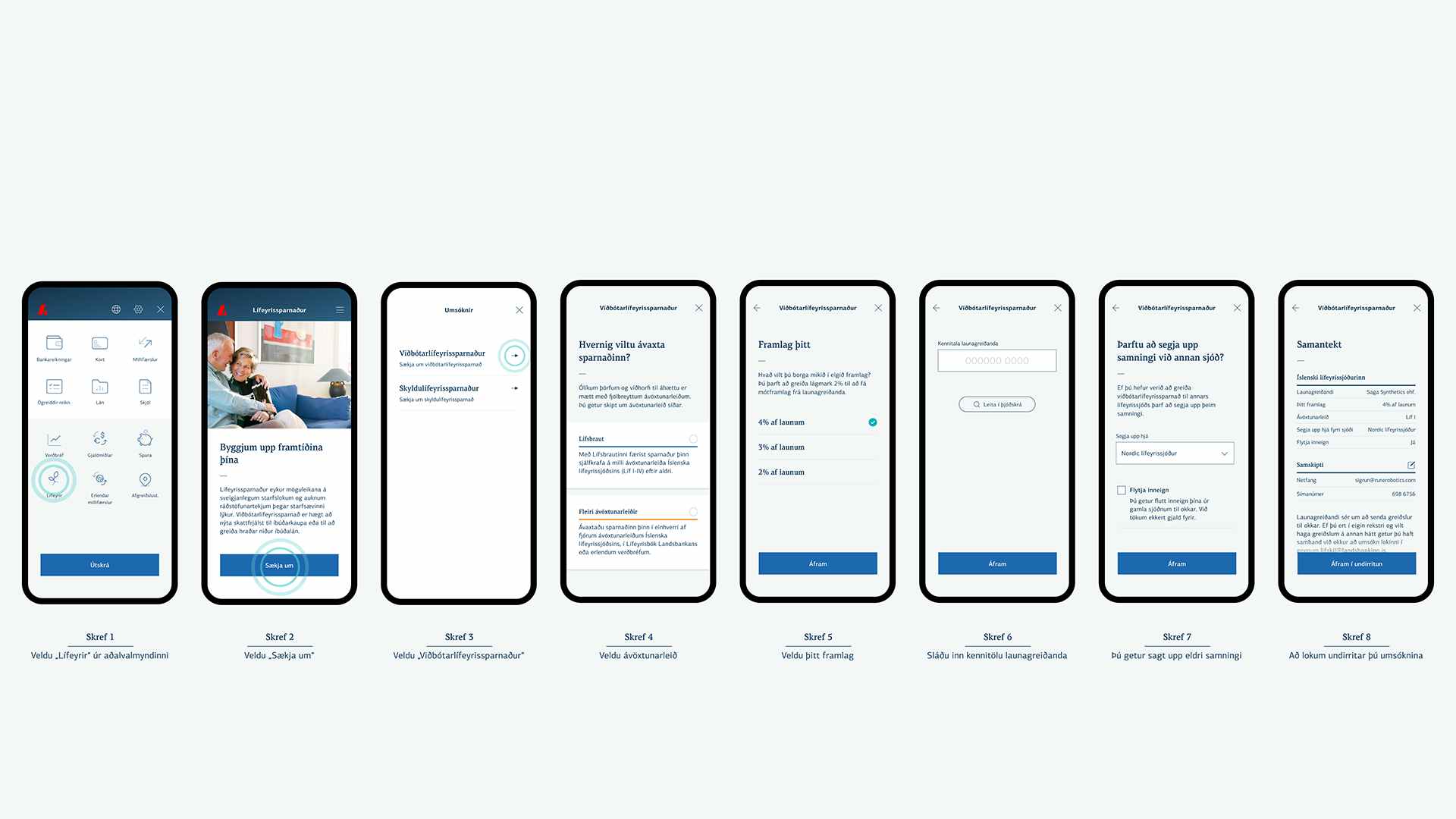 Lífeyrissparnaður stofnaður í appi