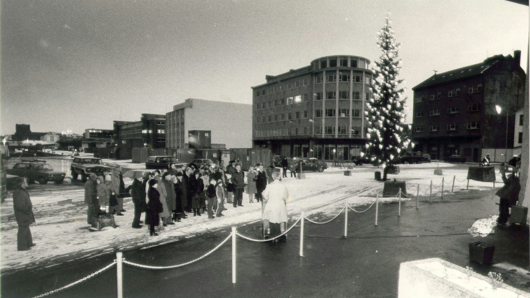 Hamborgartréð tendrað í Reykjavík