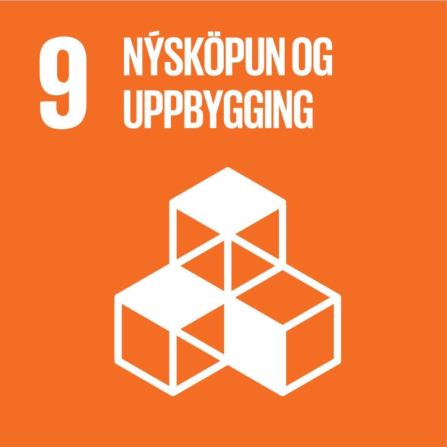 Heimsmarkmið 9 nýsköpun og uppbygging