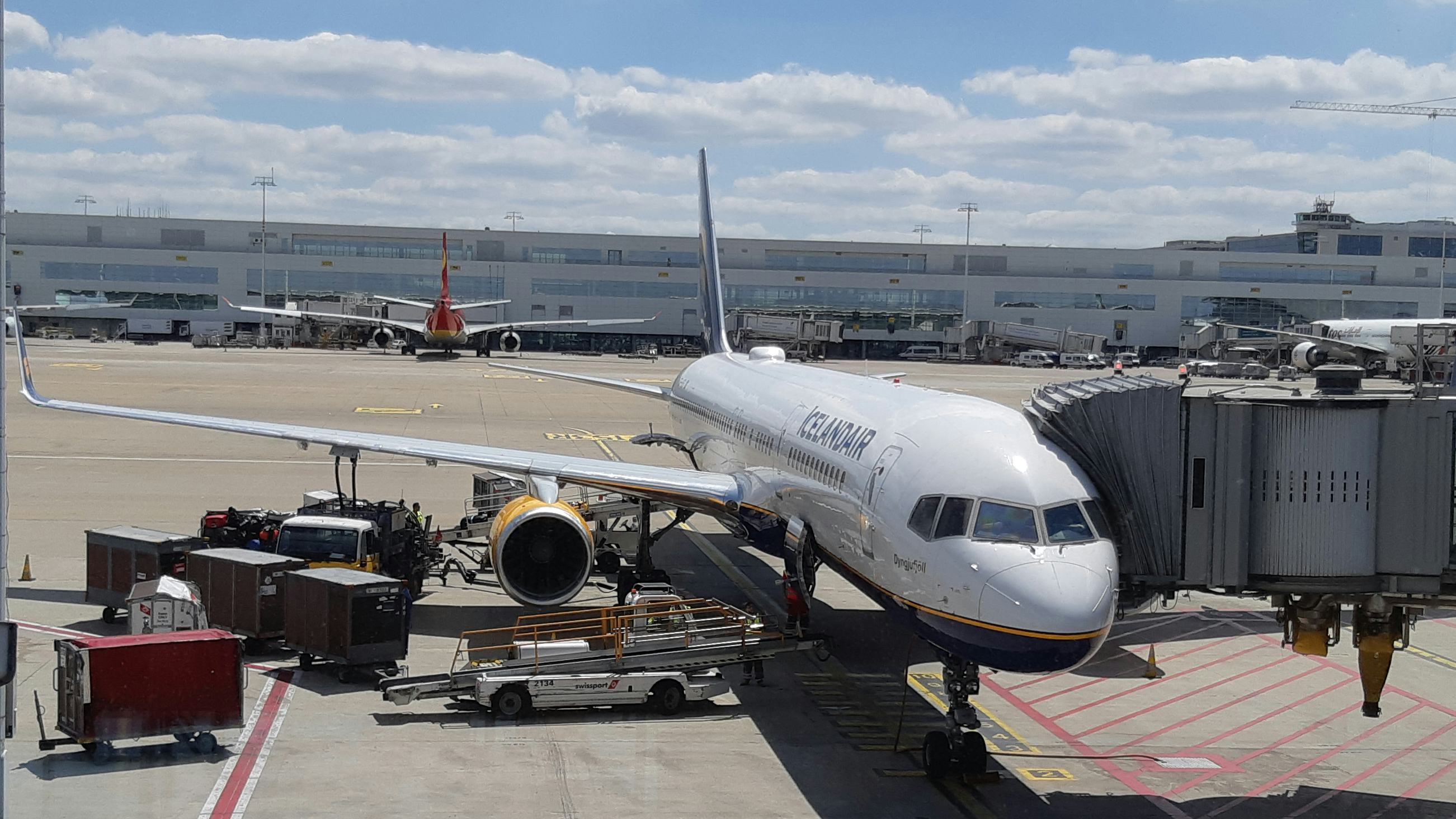 Flugvél á flugvelli