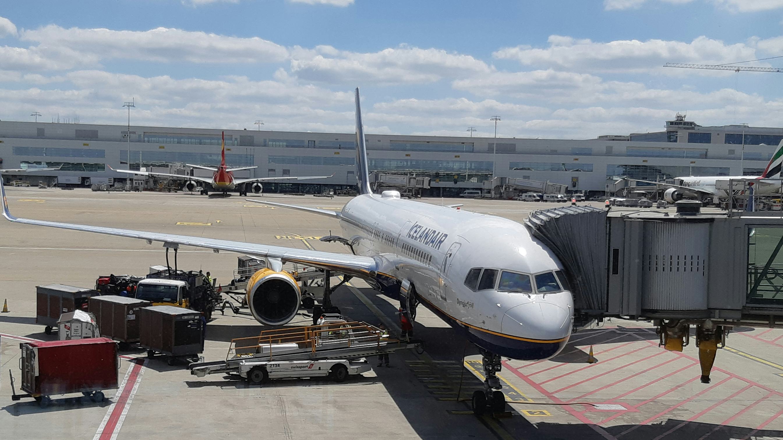 Flugvél á flugvelli