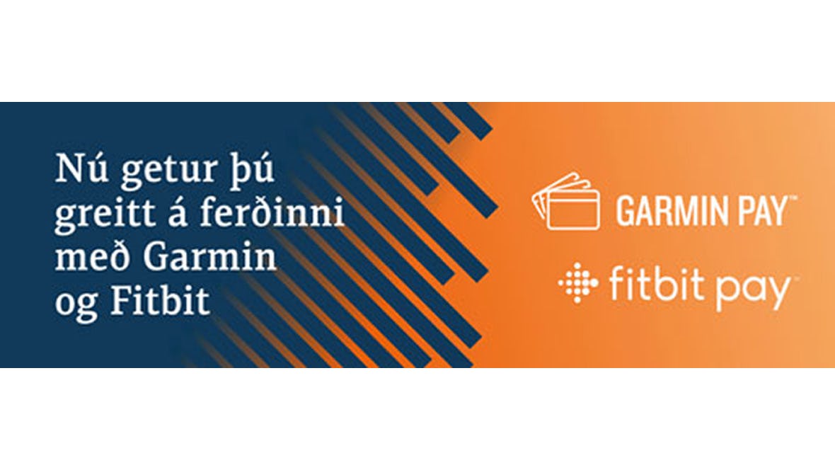 Nú getur þú greitt á ferðinni með Garmin og Fitbit