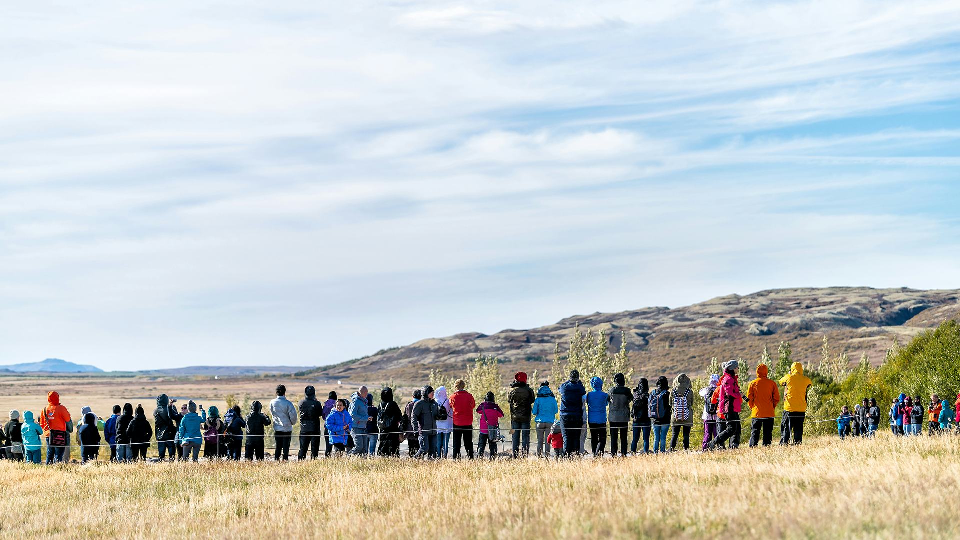 Fólk við Geysi