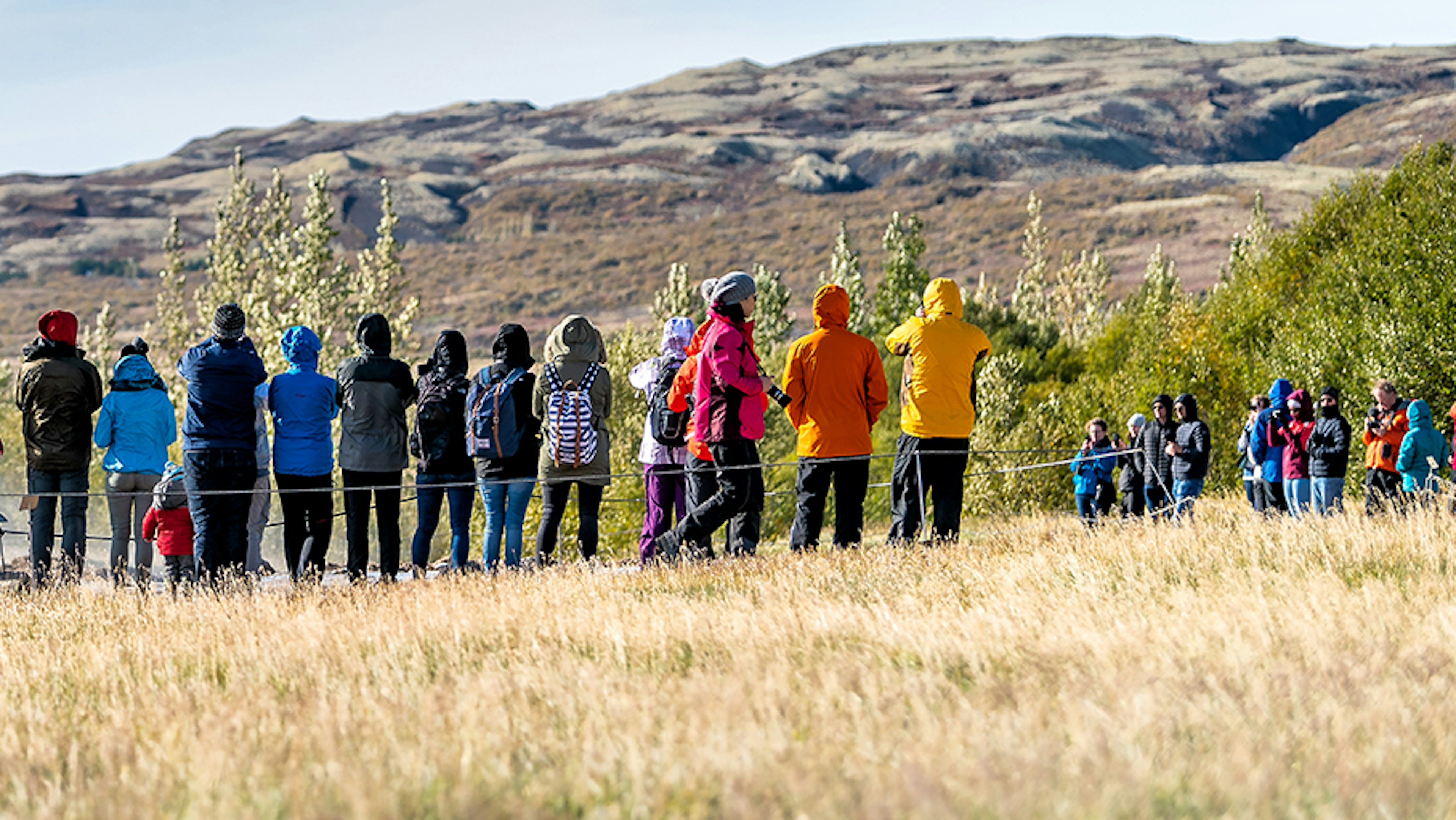 Fólk við Geysi