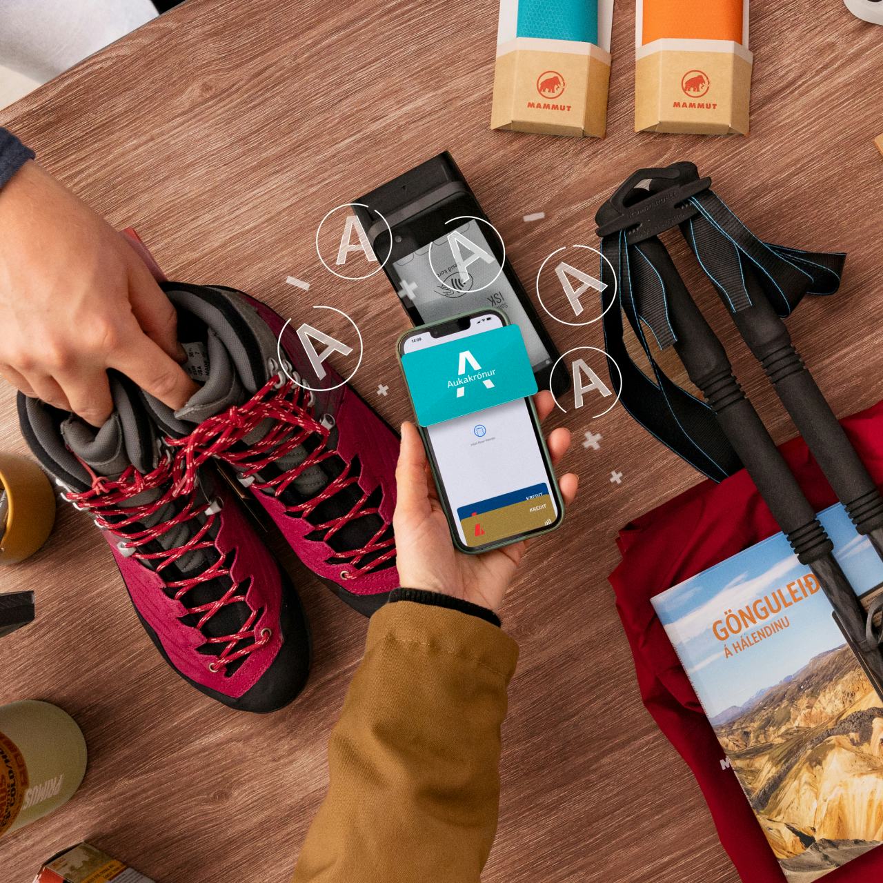 Borgað með Aukakrónum