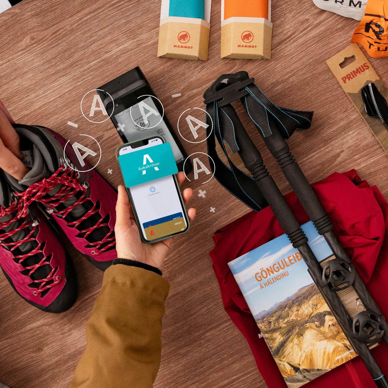 Borgað með Aukakrónum