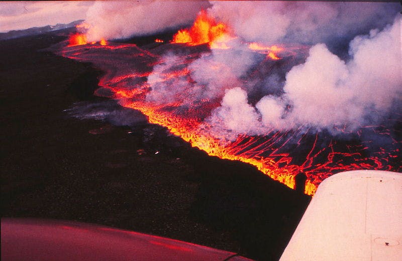 The Krafla Fires started in December 1975.
