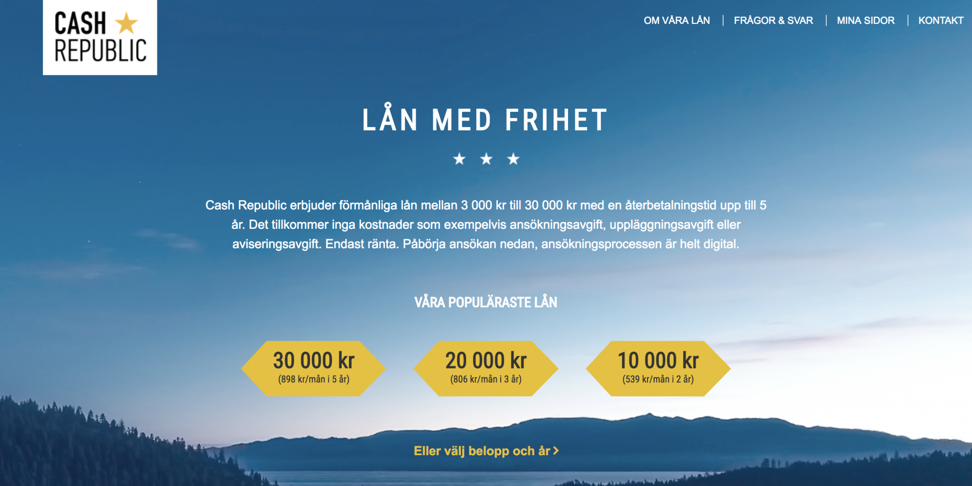 Cash Republic: Nytt snabblån i november 2018