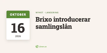 Brixo introducerar samlingslån