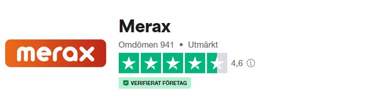 Merax omdöme på Trustpilot