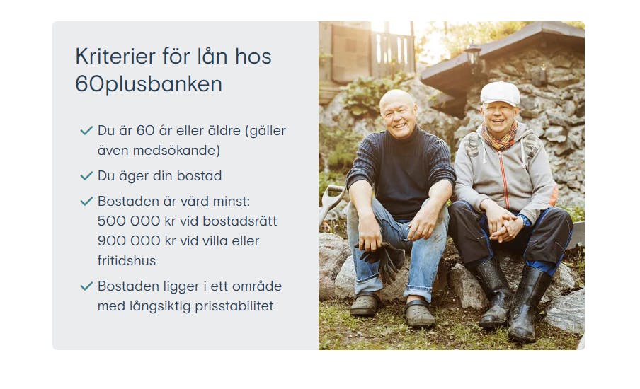 60plusbanken om deras krav