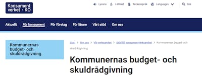 Kommunernas budget- och skuldrådgivning