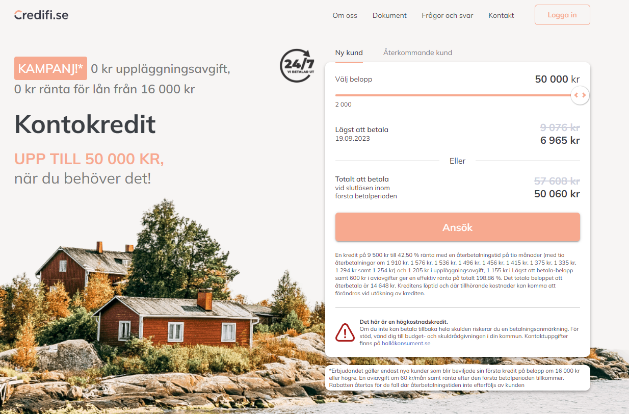 Vi provade att ångra ett lån hos Credifi - Så här gick det