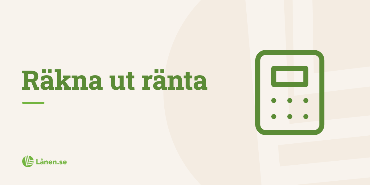 Hur man räknar ut ränta