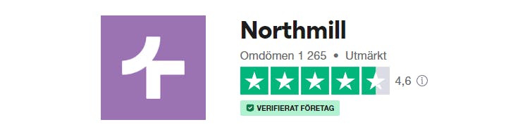 Omdöme av Northmill på Trustpilot