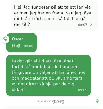 Lendo fråga 1