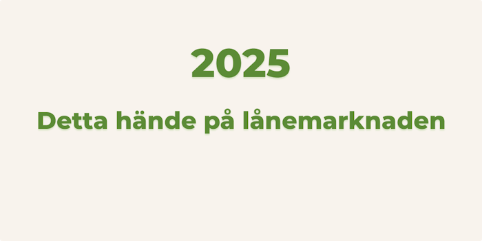 Lånemarknaden 2025