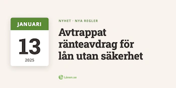 Avtrappat ränteavdrag för lån utan säkerhet