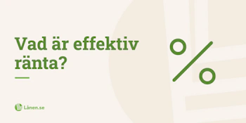 Vad är effektiv ränta?
