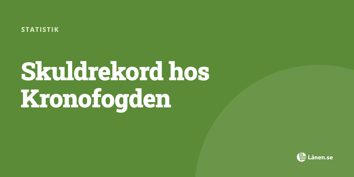 Skuldrekord hos Kronofogden
