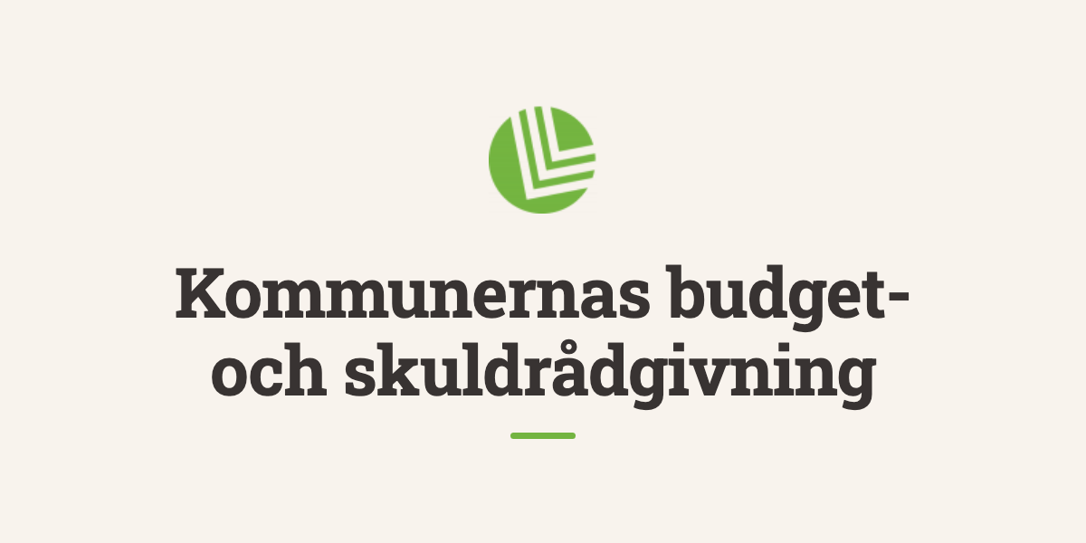 Kommunernas budget- och skuldrådgivning