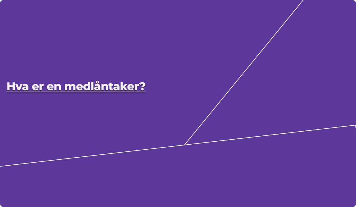 Hva er en medlåntaker?