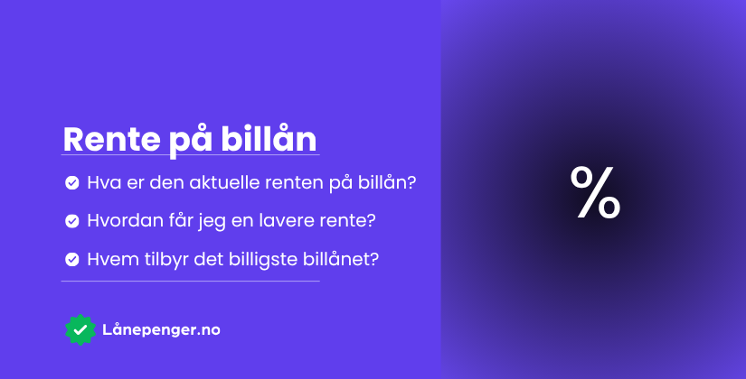 Rente på billån