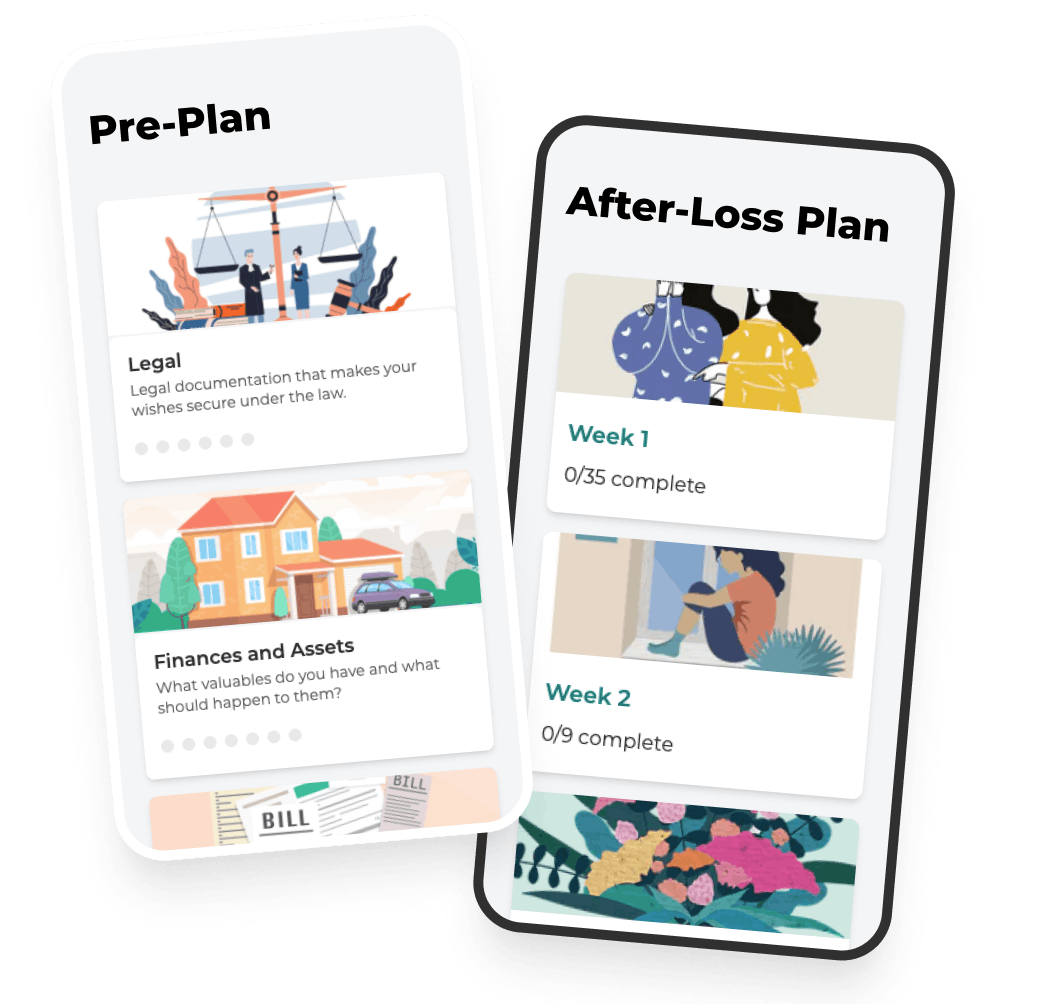 Preview of preplan and afterloss plan